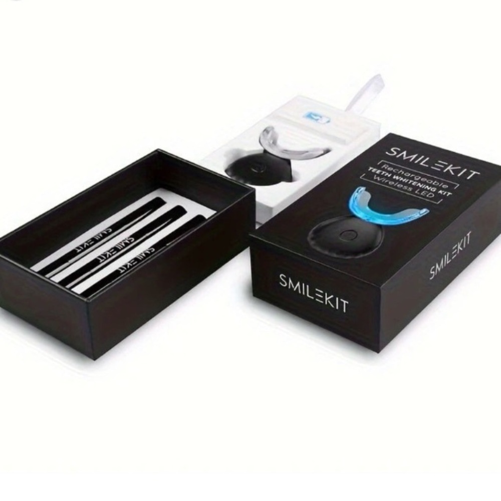 SmileKit Rechargeable Teeth Whitening Kit with Blue Wireless LED sealed SMILE - Picture 6 of 7